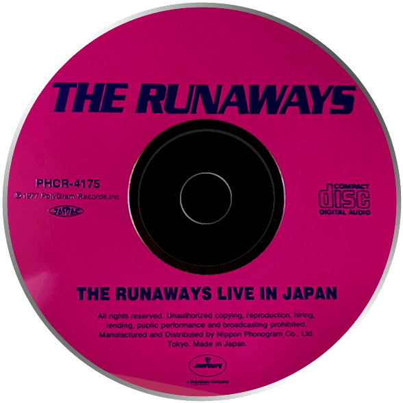 The Runaways - Live In Japan CD